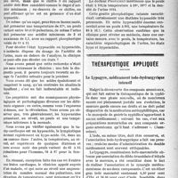 2150 - Page 2153 - Partie scientifique. Maladies de la nutrition. Signes cliniques des états hypo et hyperacides / Thérapeutique appliquée. Le Lypogyre, médicament iodo-hydrargyrique intensif