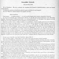 2152 - Page 2155 - Partie professionnelle. Mutualité familiale du corps médical français. Assemblée Générale