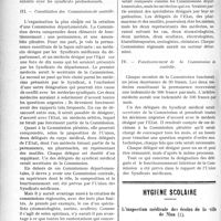 2167 - Page 2170 - Partie professionnelle. Médecine sociale. Sur la Commission de contrôle, par le Dr M. Caillaud. III. - Constitution des Commissions de contrôle / IV. — Fonctionnement de la Commission de contrôle / Hygiène scolaire. L’inspection médicale des écoles de la ville de Nice, par le Docteur César Roux