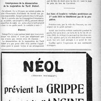 2178 - Page XXIX-2181 - Correspondance. La résistance de certaines compagnies à l’application de la loi / Conséquences de la dénonciation de la majoration du Tarif Dubief / Les baux et locations verbales postérieurs au 1er août 1914 ne bénéficient pas de la progation