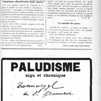 2188 - Page VII-2191 - Correspondance. Comment la crainte du « Sou » peut faire accepter le cumul par une Cie d’assurances [Dr. Viard] / Un médecin d’hôpital peut-il faire partie de la Commission administrative dudit hôpital ? / Le scandale des pneus