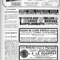 2195 - Page 2198-X - Recouvrement d'honoraires médicaux / Agenda-mémento