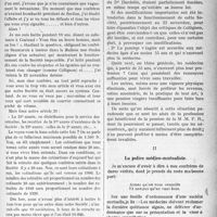 2226 - Page 2229 - Partie professionnelle. Chronique de la mutualité. A propos de la Mutualité médicale française de retraite / II, La police médico-mutualiste