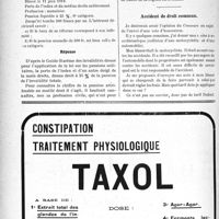 2233 - Page 2236-XXIV - Correspondance. L’impôt sur le revenu de la profession médicale / Taux de l’infirmité d’un mutilé de guerre / Accident de droit commun