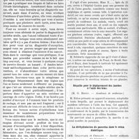2254 - Page 2257 - Partie scientifique. Clinique chirurgicale, Hôtel-Dieu de Toulouse : M. J. P. Tourneux. Métrite sénile et cancer du corps utérin / Revue des sociétés savantes. Sur un cas de pseudo-hermaphrodisme, (M. E. Schwartz. — Académie de médecine) / Béquille pour le déplacement des jambes à l’aide des bras, (M. G. Bidou. — Académie de médecine) / La déshydratation du pancréas dans le coma diabétique, (MM. Chauffard et Grigaut. — Société médicale des hôpitaux)