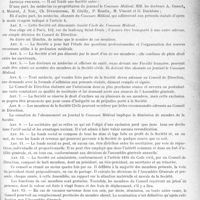 2266 - Page 2271 - Partie professionnelle. Société civile du “ concours médical ”. Assemblée générale extraordinaire, 23 novembre 1919 / Statuts de la Société civile du « Concours Médical »