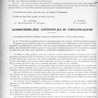 2267 - Page 2272 - Partie professionnelle. Société civile du “ concours médical ”. Statuts de la Société civile du « Concours Médical » / Assemblée générale ordinaire
