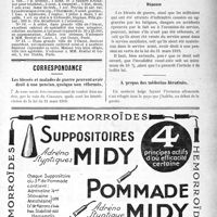 0006 - Page V-5 - Demandes et offres / Correspondance. Les blessés et malades de guerre peuvent avoir droit à une pension, quoique non réformés / A propos des médecins déracinés