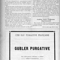 0073 - Page VIII-72 - Correspondance. Exercice simultané de la médecine et de la pharmacie / Prorogation de bail / Syndicat local et Fédération départementale