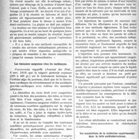 0097 - Page 96 - Partie scientifique. A travers la presse. Presse française. Le tatouage en thérapeutique chirurgicale [(Presse. Méd. 10 déc. 1919)] / Les émissions sanguines chez les cardiaques [(Journal des Prat. 8 nov. 1919)] / Traitement de la paralysie générale [(L’Hôpital, déc. 1919 - A)] / Les acquisitions de la médecine expérimentale dans la lutte antituberculeuse [(Presse ; Méd. 17 déc. 1919)]
