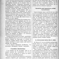 0099 - Page 98 - Partie scientifique. A travers la presse. Presse Anglaise. La stase intestinale chronique chez les enfants [Britisch Med. Asso. ] / L’anesthésie chloroformique / Appendicite aiguë gangréneuse pendant l’accouchement [Surgery, Gynec. and Ob stet. (nov. 1919)] / Le rétrécissement mitral chez le soldat [(British médical Journ. 27 déc. 1919)]