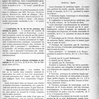 0118 - Page 117 - Partie professionnelle. Reportage professionnel. Nouvelles et Informations. Clinique oto-rhino-laryngologique / L’application de la loi sur les pensions aux réformés de guerre / Maison de santé et clinique urologique et chirurgicale / Conservation des oeufs / Institut de médecine légale et de psychiatrie