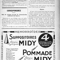 0134 - Page V-133 - Demandes et offres / Correspondance. Délai de citation devant la Commission arbitrale des loyers