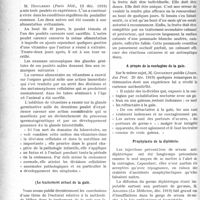 0157 - Page 156 - Partie scientifique. A travers la presse. L’examen complet du liquide céphalo-rachidien en neuro-psychiatrie [(Gaz. des Hôp. n° 77, 1919)] / Rôle des vitamines dans la croissance [(Paris Méd. 13 déc. 1919)] / Le traitement actuel de la gale [(Progrès Méd. 20 déc. 1919)] / A propos de la contagion de la gale [(Journ. des Prat. 20 déc. 1919)] / Prophylaxie de la diphtérie [(La Médecine, déc. 1919)]