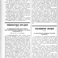 0163 - Page 162 - Partie scientifique. Médecine légale. Un cas de responsabilité professionnelle médicale, par le Dr Paul Boudin / Thérapeutique appliquée. La déphosphatisation chez l’enfant. Son traitement par le phytinate de soude, ou fortossan, par le Dr L. Gauthier / Bibliographie critique. La cautérisation des ulcérations cornéennes superficielles