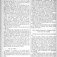 0167 - Page 166 - Partie professionnelle. Jurisprudence. Tribunal de commerce de la Seine, 16 décembre 1919 / La vie syndicale et professionnelle. La Croix-Rouge et l’exercice de la médecine. Cours médico-chirurgicaux, d’hygiène sociale et de soins aux enfants