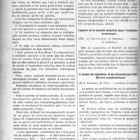 0221 - Page 220 - Partie scientifique. Revue générale. Une question par mois. Comment traiter les fistules osseuses ? / Revue des sociétés savantes. Hygiène hospitalière et grippe, (Académie de médecine) / Ligature de la carotide primitive dans l’exophtalmos traumatique, (Académie de médecine) / A propos des paludéens et des dysentériques libérés, Mesures prophylactiques, (Académie de médecine)
