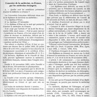 0234 - Page 233 - Partie professionnelle. Déontologie. L’exercice de la médecine, en France, par les médecins étrangers. Quelles sont les conditions permettant d’exercer la médecine en France ?