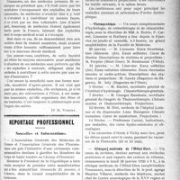 0246 - Page 245 - Partie professionnelle. Chronique de la mutualité. Mentalité mutualiste / Reportage professionnel. Nouvelles et Informations. Maladies chroniques de la nutrition / Thérapeutique / Clinique médicale de l’Hôtel-Dieu
