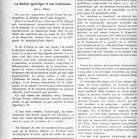 0271 - Page 270 - Partie scientifique. Thérapeutique. La douleur gastrique et son traitement, par L. Pron