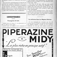0326 - Page V-325 - Avis important. La contribution sur les bénéfices de guerre / Correspondance. Prorogation de bail / La médecine dans les Régions libérées
