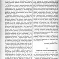 0367 - Page 366 - Partie professionnelle. La vie syndicale et professionnelle. Les visites à jours fixes en dehors de la résidence du médecin / Syndicat médical de Montpellier
