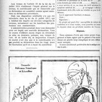 0391 - Page 390-VI - Correspondance. Déclaration d’impôt sur le revenu / Engagement par un patron d’ouvrier blessé