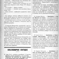 0485 - Page 484 - Partie scientifique. Thérapeutique appliquée. Traitement de la grippe par l’Exopectine mésothoriée / Bibliographie critique. Capvern, ses eaux thermales et ses environs. — Traitement des affections des organes génitaux de la femme par les eaux du Bouredé, par Dr Jean Pouy, 1919 / Revue des Thèses. Thèses de Montpellier. Les pseudo-spondylites hystéro-traumatiques, par Docteur. F. Cristol / Contribution à l’étude des fibromes de l’ovaire, par Dr Georges Henry / Contribution à l’étude de l’ovarite scléro-kystique, par Dr Louis Davy. Contribution à l’étude du myome malin de l’utérus, par Dr Eugène Estager