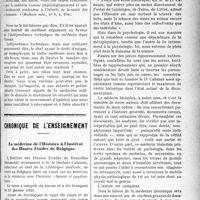 0500 - Page 499 - Partie professionnelle. Chronique médico-militaire. La médecine militaire devant l’opinion médicale / Chronique de l'enseignement. La médecine de l’Histoire à l’Institut des Hautes Etudes de Belgique