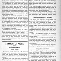 0554 - Page 553 - Partie scientifique. Hygiène. Le transit et l’évacuation de l’intestin. Préceptes d’hygiène. Lavements / A Travers la presse. Le chlorurimètre, Suum cuique / Les corps étrangers de l’oeil [(La Médecine, janvier 1920)] / Traitement des abcès de l’amygdale [(La Médecine, janvier 1920)] / Anaphylaxie alimentaire [(Bull, méd, 21 janvier 1920)] / L’angine de poitrine [(Presse médicale, 21 janvier 1920)]