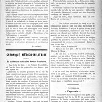 0564 - Page 563 - Partie professionnelle. Chronique de l’enseignement. De la formation scientifique et technique de l’étudiant en médecine / Chronique médico-militaire. La médecine militaire devant l’opinion / « L’opercule »