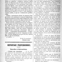 0567 - Page 566 - Partie professionnelle. Automobilisme pratique. Les trois roues / Reportage professionnel. Nouvelles et Informations. L’hôpital aux nécessiteux