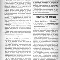 0611 - Page 610 - Partie scientifique. Phtisiothérapie. Quelques cas de tuberculose pulmonaire traités par la méthode Mélamet, (Solution de manganate calcico-potassique), par le Dr Aillaud / Bibliographie critique. Revue des Livres et Publications. Transformation possible et nécessaire des stations hydro-minérales et climatériques françaises, par Dr R. Molinéry