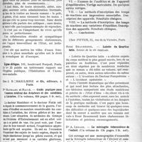 0614 - Page 613 - Partie scientifique. Bibliographie critique. Revue des Livres et Publications. Transformation possible et nécessaire des stations hydro-minérales et climatériques françaises, par Dr R. Molinéry / Guide pratique pour l’examen médical des Aviateurs et des candidats à l’Aviation, par Dr Maublanc et Ratié, chez J. B. Bailliere et Fils, éditeurs, Paris / Lolotte du Quartier latin, par René Beaumesnil, chez Physis, Paris / La méningite tuberculeuse de l’enfant, par Dr A. Lesage, chez Physis, Paris