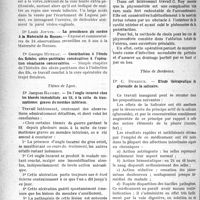 0615 - Page 614 - Partie scientifique. Bibliographie critique. Revue des Thèses. Thèses de Montpellier. De la cure opératoire des fistules vésico-vaginales par la voie transvésicale extra-péritonéale, par Dr Robert Deleuil / Thèses de Lyon. De l’ongle incarné chez les blessés immobilisés au lit, à la suite de traumatismes graves du membre inférieur, par Dr Jacques Baudet / De la putréfaction foetale inutcro, avec physométrie ; son traitement, par Dr Gabriel Roy / Thèse de Bordeaux. Etude thérapeutique du glucoside de la salicaire