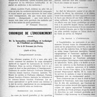 0623 - Page 622 - Partie professionnelle. La vie syndicale et professionnelle. « Diafoirus assassin » / Chronique de l'enseignement. De la formation scientifique et technique de l’étudiant en médecine, par le Dr Dupinet (Suite et fin)