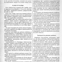 0665 - Page 664 - Partie scientifique. A Travers la presse. Les traitements internes en dermatologie [(Presse Méd, 28 janv. 1920)] / A propos de la grippe [Paris Médical du 24 janvier 1920] / Accidents des arsénobenzènes et anaphylaxie [(Paris Médical, 24 janvier 1910)] / Traitement des pleurésies purulentes [(Bulletin Médical, 31 janvier 1920)]