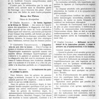 0675 - Page 674 - Partie scientifique. Bibliographie critique. Revue des Livres. Conseils aux sourds par un sourd, par M. Lauer, chez Maloine et Fils éditeurs, Paris, 1920 / Revue des Thèses. Thèses de Montpellier. La hernie Inguinale de la trompe de Fallope, par Dr Charles Marsily / L’hypertrophie du sein chez la femme, par Dr Constantin Tzelepouglos / Le traitement des gelures pendant la guerre, par Dr Henry Beisson / Contribution à l’étude du traitement des lésions des vaisseaux, par Dr Georges Lecacheur / Réflexions sur le traitement de la tuberculose génitale, à propos de quelques cas d’épididymectomie et de castration, par Dr Charles Cocurat / Contribution au traitement des lésions de l’appareil pulmonaire dues à l’ypérite, par Dr Pierre Sécardin