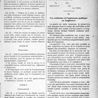 0688 - Page 687 - Partie professionnelle. Chronique de l’assistance. Section permanente du Conseil supérieur de l’Assistance Publique, Séance du 24 février 1920. Projet de règlement pour l’assistance à domicile / Les médecins et l’assistance publique en Angleterre