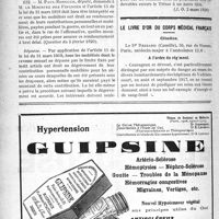 0703 - Page 702-XXXIV - Documents officiels. A L’officiel. Réponses ministérielles. La taxe sur les autos est due indépendamment de tout usage / Condition de remboursement des contributions aux mobilisés / Le livre d’or du corps médical français. Citation / A l’ordre du régiment