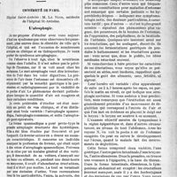 0722 - Page 721 - Partie scientifique. Clinique médicale. Université de Paris, Hôpital Saint-Antoine : M. Le Noir, médecin de l’hôpital St-Antoine. L’aérophagie