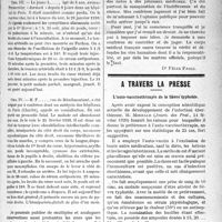 0800 - Page 799 - Actualités médicales. Thérapeutique. La « grippe espagnole » et le sérum antipesteux / A Travers la presse. L’auto-vaccinothérapie de la fièvre typhoïde [(Journ. des Prat, 14 février 1920)]