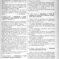 0806 - Page 805 - Actualités médicales. Bibliographie critique. Revue des Thèses. Thèses de Montpellier. Des méthodes non sanglantes de traitement des corps étrangers de l’oesophage, par Dr J. Le Boulc'h / Contribution à l’étude du traitement des kystes hydatiques du poumon, par Dr Gabriel Parry (Thèse de Montpellier) / Contribution à l’étude de l’endocardite infectieuse généralisée, par Dr Jean Lambert / Contribution à l’étude du prolapsus de l’urètre chez la femme et en particulier chez la petite fille, par Dr Jean Roch. / Traitement des lésions traumatiques des nerfs, Dr Robert Martin-Péridier