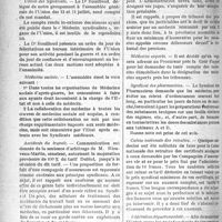 0811 - Page 810 - Partie professionnelle. La vie syndicale et professionnelle. Syndicat médical de la région de Bourg