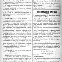 0871 - Page 870 - Partie scientifique. Phtisiothérapie. La méthode Mélamet dans la tuberculose pulmonaire, par le Dr A. Astruc / Bibliographie critique. Etude sur les eaux minérales d’Euzet-les-Bains, par Dr Etienne Charles / Revue des Thèses. Thèses de Montpellier. Contribution à l’étude du typhus récurrent, par Dr Paul Derrien