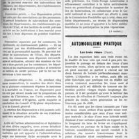 0884 - Page 883 - Partie professionnelle. Médecine sociale. L’action administrative et législative en matière de tuberculose pulmonaire / Automobilisme pratique. Les trois roues