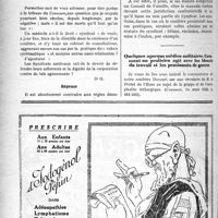 1019 - Page XXX-1018 - Correspondance. La preuve testimoniale en matière d’honoraires médicaux / Consultations à jours fixes à la résidence d’un confrère voisin / Quelques aperçus médico-militaires. Comment un praticien agit avec les blessés du travail et les pensionnés de guerre
