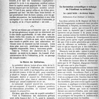 1069 - Page 1068 - Partie professionnelle. La vie syndicale et professionnelle. Le foyer médical / Chronique de l’enseignement. La formation scientifique et technique de l’étudiant en médecine. Le « point faible » du docteur Dupinet