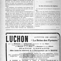 1083 - Page 1082-XXXII - Correspondance. Ignorons les assureurs et le Tarif Dubief / Le litre d’externe des hôpitaux