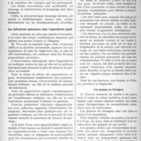 1121 - Page 1120 - Partie scientifique. A travers la presse. Traitement des bourdonnements d’oreille [(Journ. des Prat, 21 février 1920)] / Les indications opératoires dans l’appendicite aiguë [(Lyon méd, 10 janvier 1920)] / Les polypes cancéreux de l’utérus [(Journ. de méd. et de chir. prat, 10 février 1920)] / Les graines de Fenugrec [(Gaz. des Hôp, 1920, n° 24)]
